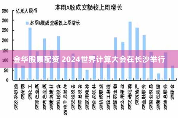 金华股票配资 2024世界计算大会在长沙举行