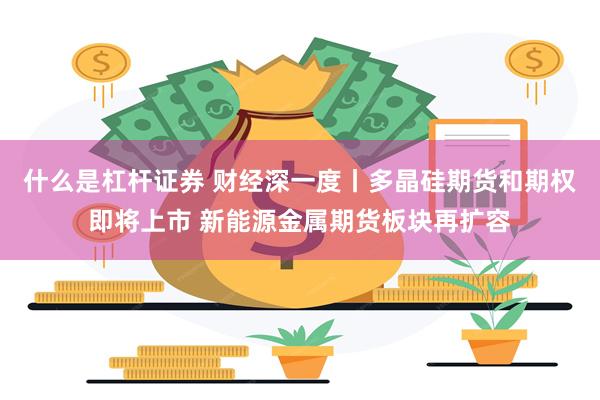 什么是杠杆证券 财经深一度丨多晶硅期货和期权即将上市 新能源金属期货板块再扩容